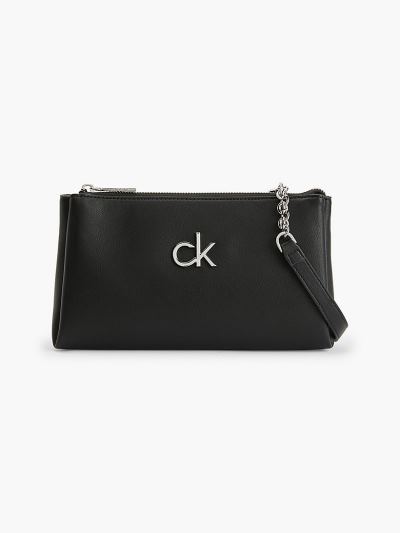 Calvin Klein Táskák & Kiegészítők HU700869 | Calvin Klein Faux Bőr Női Crossbody Táska Fekete